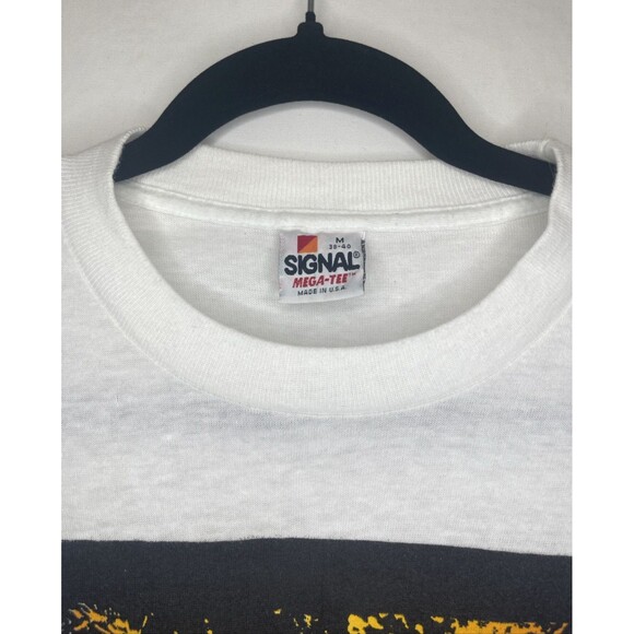 Vintage "The Instinct" T-Shirt White Size Medium Single Stitch 90s - Picture 3 of 6